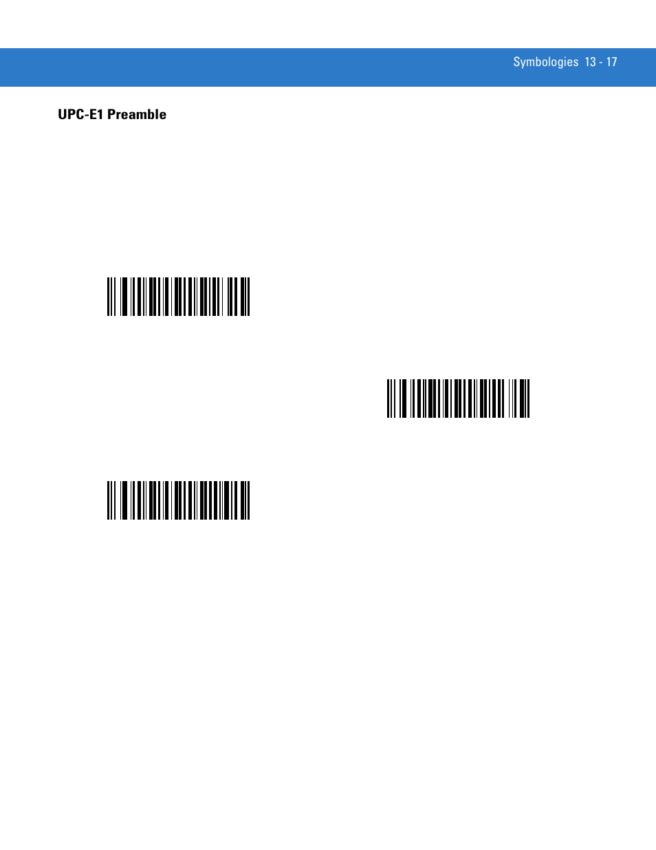 Upc-e1 preamble, Upc-e1 preamble -17 | Motorola DS3478 User Manual | Page 189 / 404