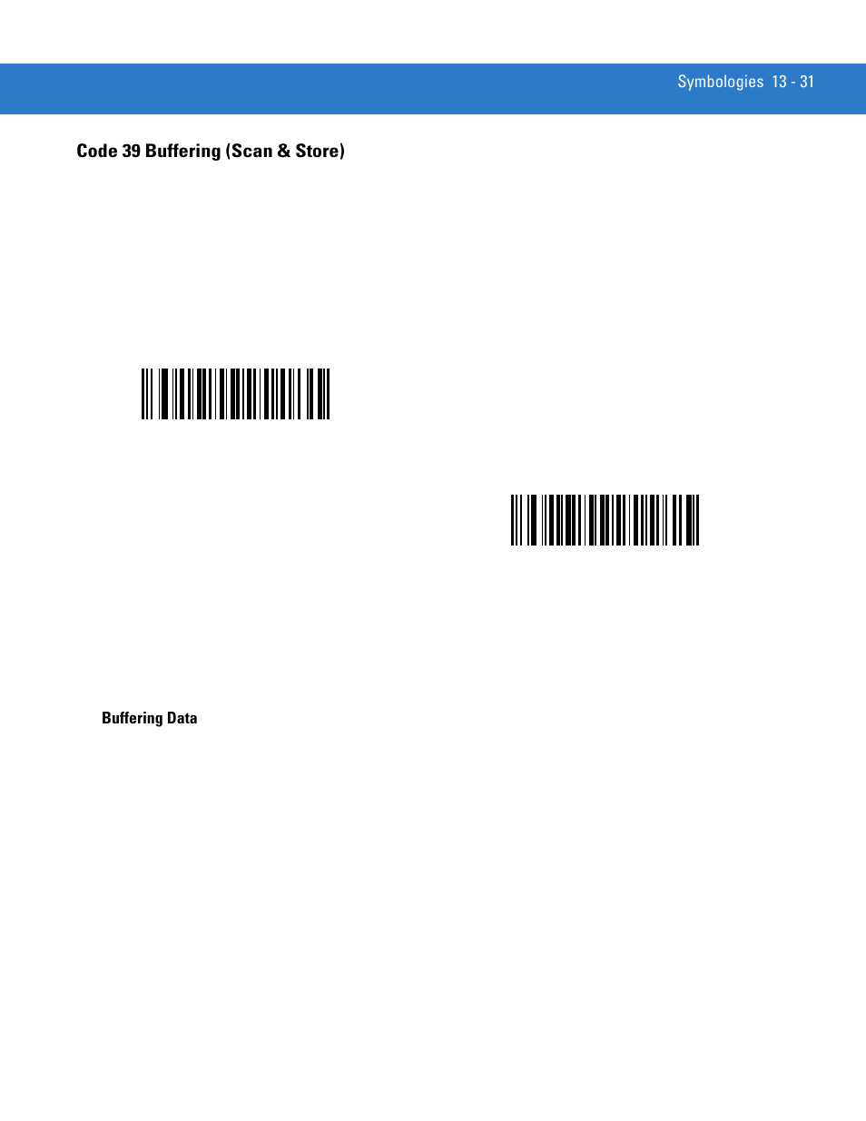 Code 39 buffering (scan & store), Code 39 buffering (scan & store) -31 | Motorola DS3478 User Manual | Page 203 / 404