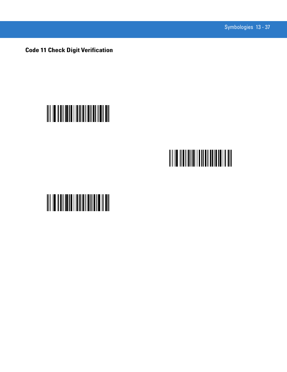 Code 11 check digit verification, Code 11 check digit verification -37 | Motorola DS3478 User Manual | Page 209 / 404