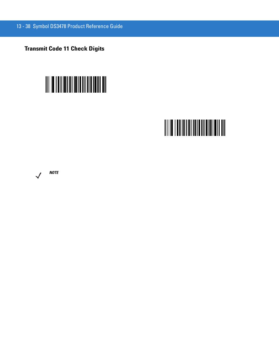 Transmit code 11 check digits, Transmit code 11 check digits -38 | Motorola DS3478 User Manual | Page 210 / 404