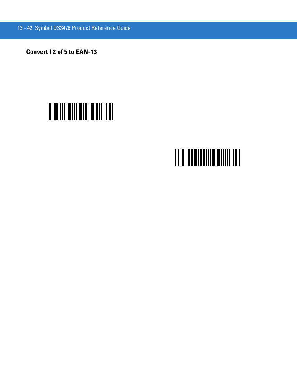 Convert i 2 of 5 to ean-13, Convert i 2 of 5 to ean-13 -42 | Motorola DS3478 User Manual | Page 214 / 404