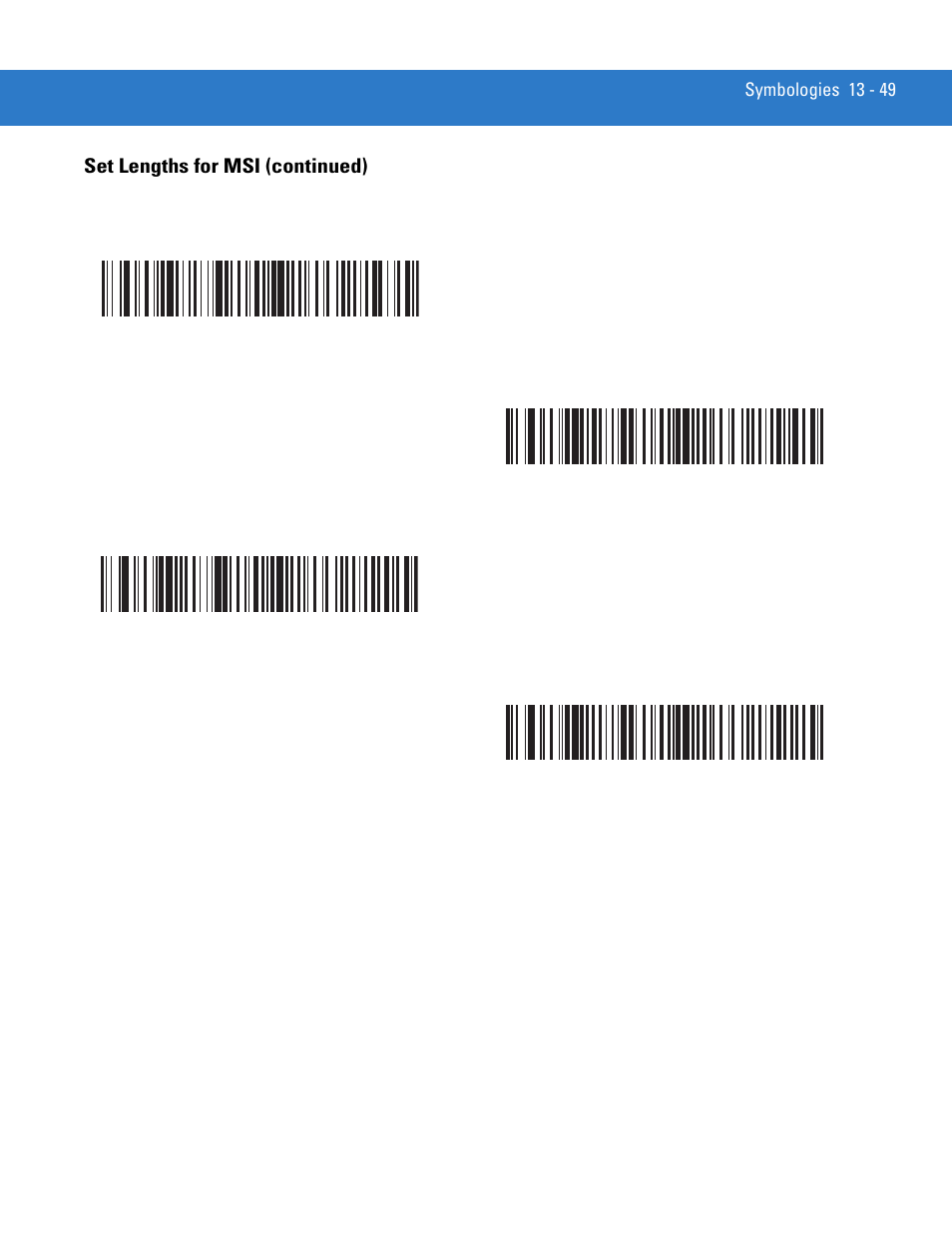 Set lengths for msi (continued) | Motorola DS3478 User Manual | Page 221 / 404