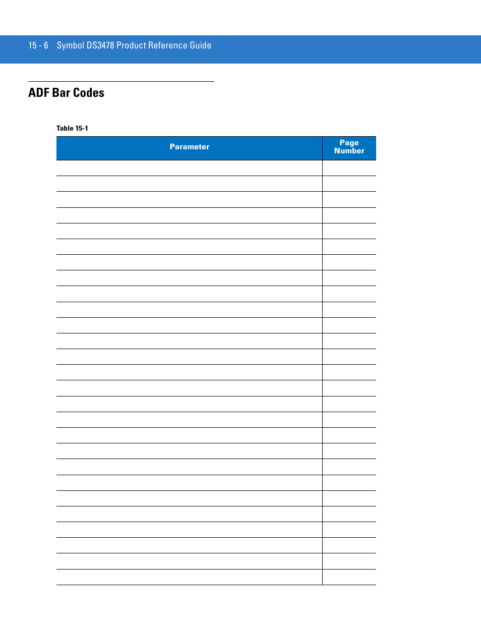 Adf bar codes, Adf bar codes -6 | Motorola DS3478 User Manual | Page 260 / 404