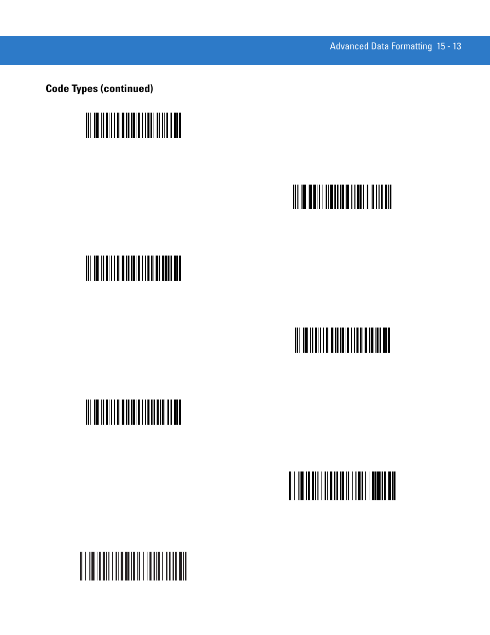 Code types (continued) | Motorola DS3478 User Manual | Page 267 / 404