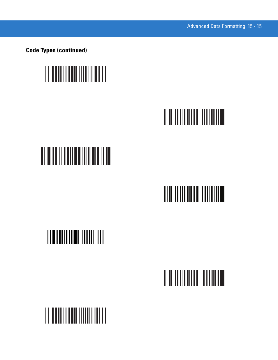 Code types (continued) | Motorola DS3478 User Manual | Page 269 / 404