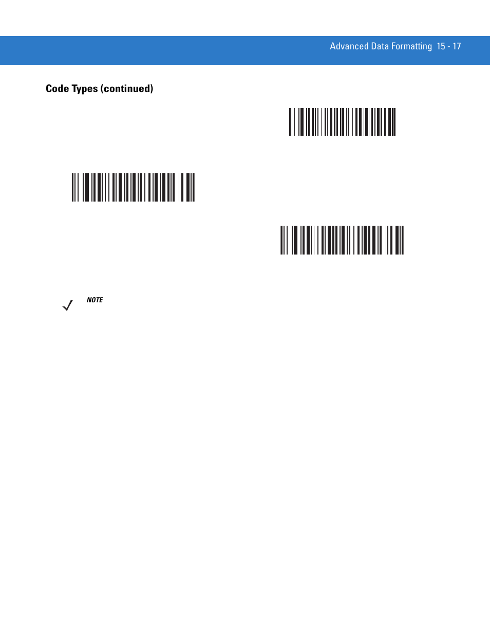 Code types (continued) | Motorola DS3478 User Manual | Page 271 / 404