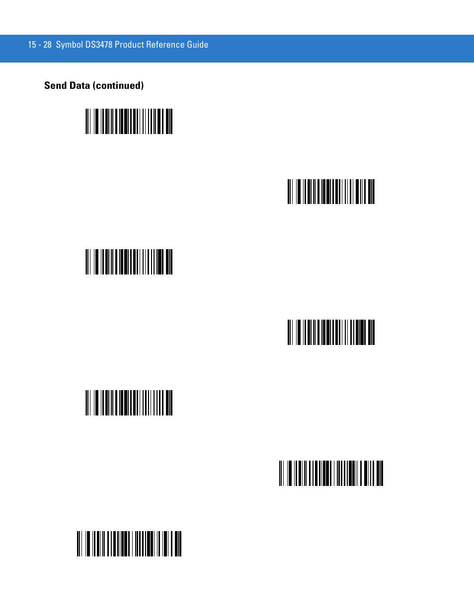 Send data (continued) | Motorola DS3478 User Manual | Page 282 / 404