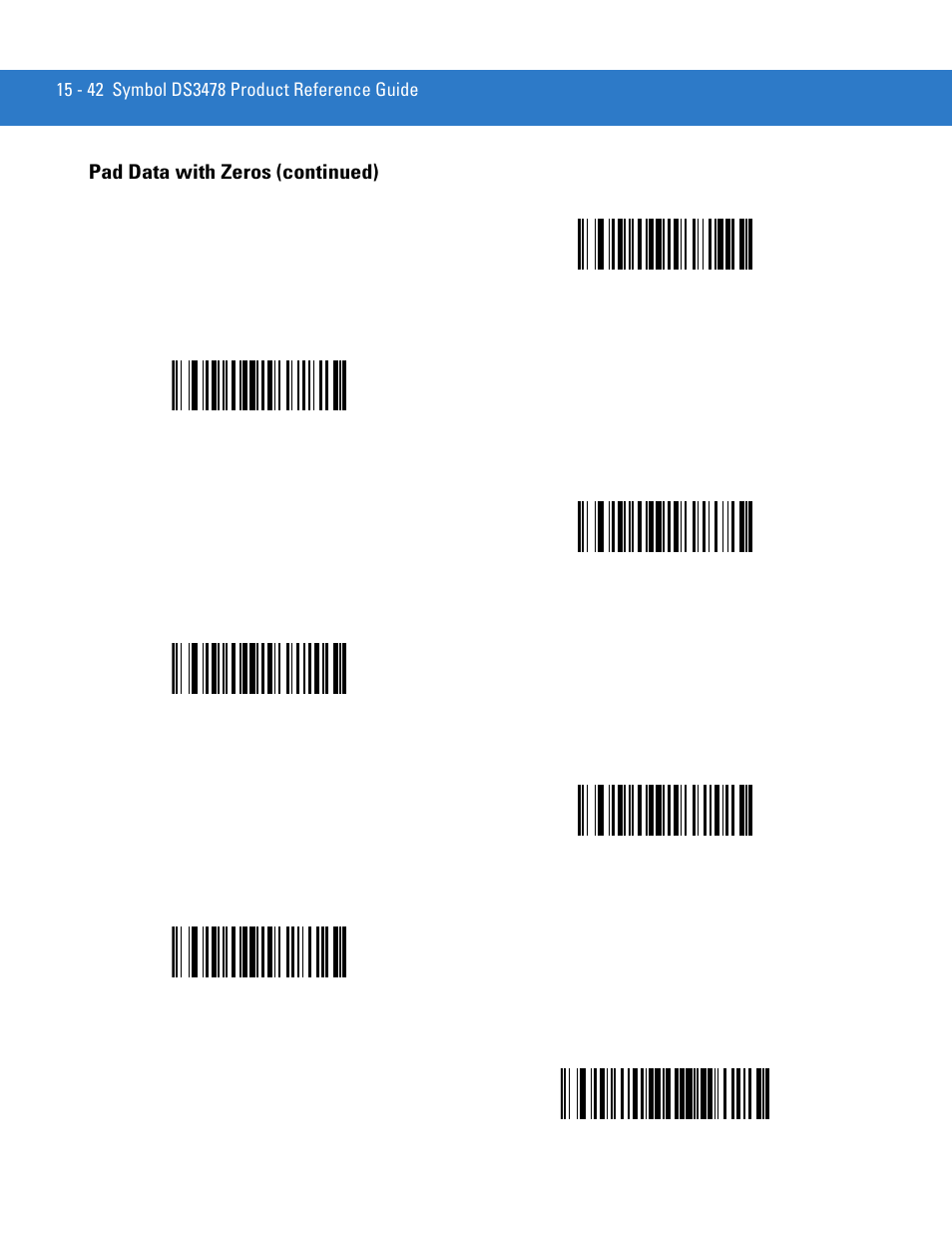 Pad data with zeros (continued) | Motorola DS3478 User Manual | Page 296 / 404