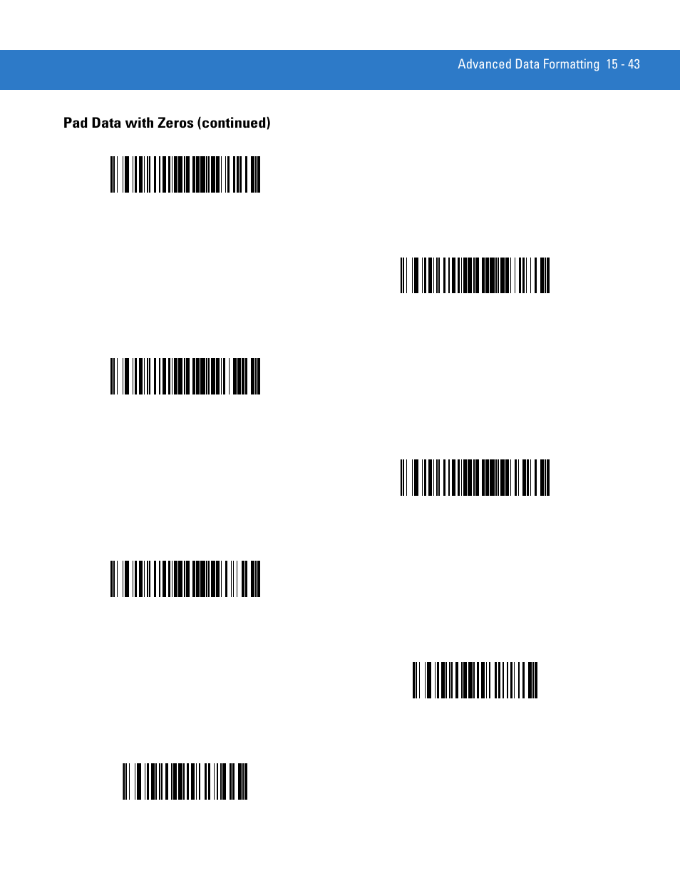 Pad data with zeros (continued) | Motorola DS3478 User Manual | Page 297 / 404