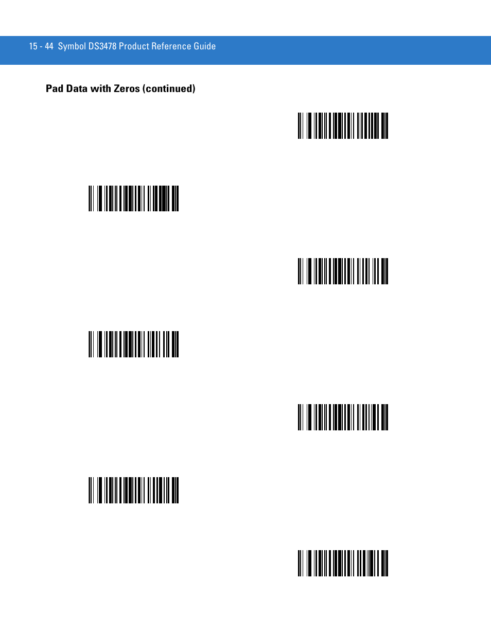 Pad data with zeros (continued) | Motorola DS3478 User Manual | Page 298 / 404