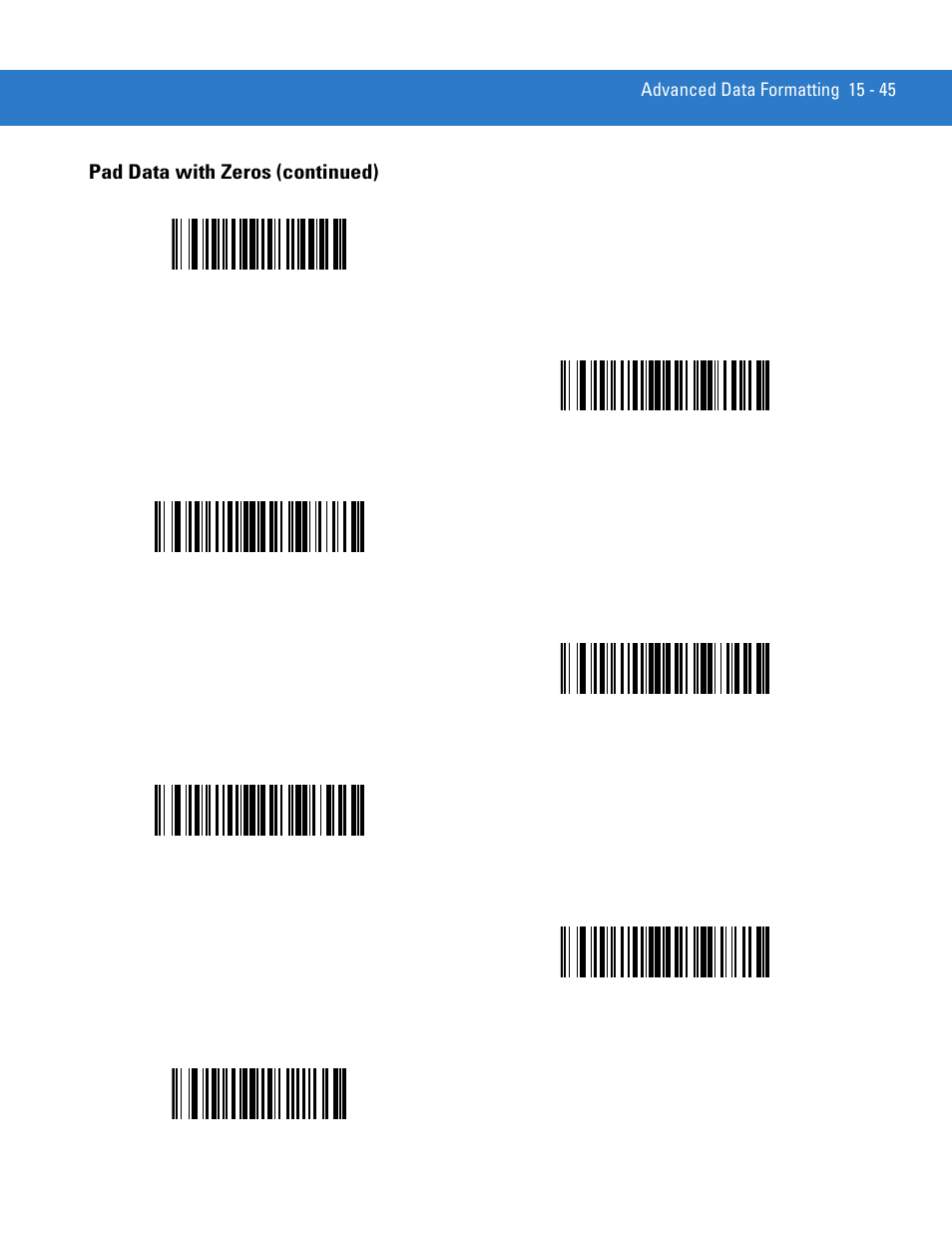 Pad data with zeros (continued) | Motorola DS3478 User Manual | Page 299 / 404