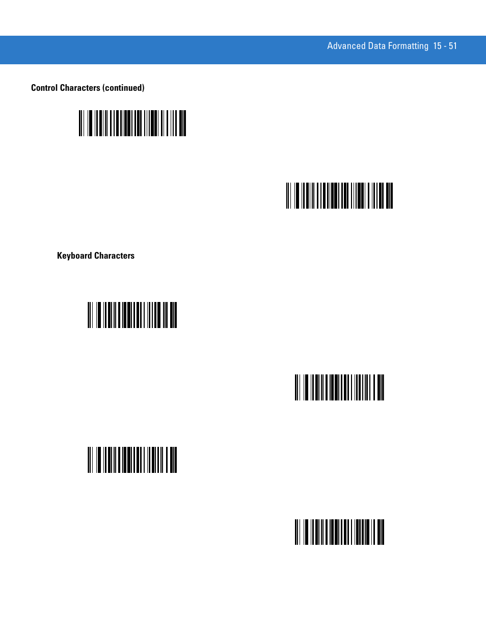 Keyboard characters | Motorola DS3478 User Manual | Page 305 / 404