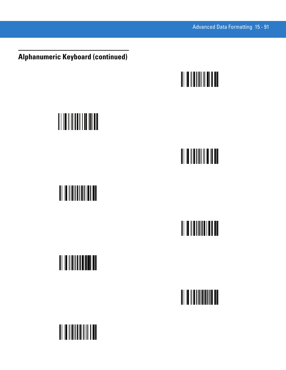 Alphanumeric keyboard (continued) | Motorola DS3478 User Manual | Page 345 / 404