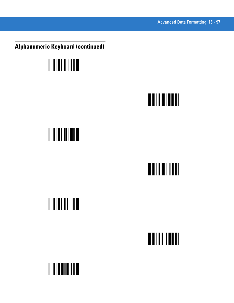 Alphanumeric keyboard (continued) | Motorola DS3478 User Manual | Page 351 / 404