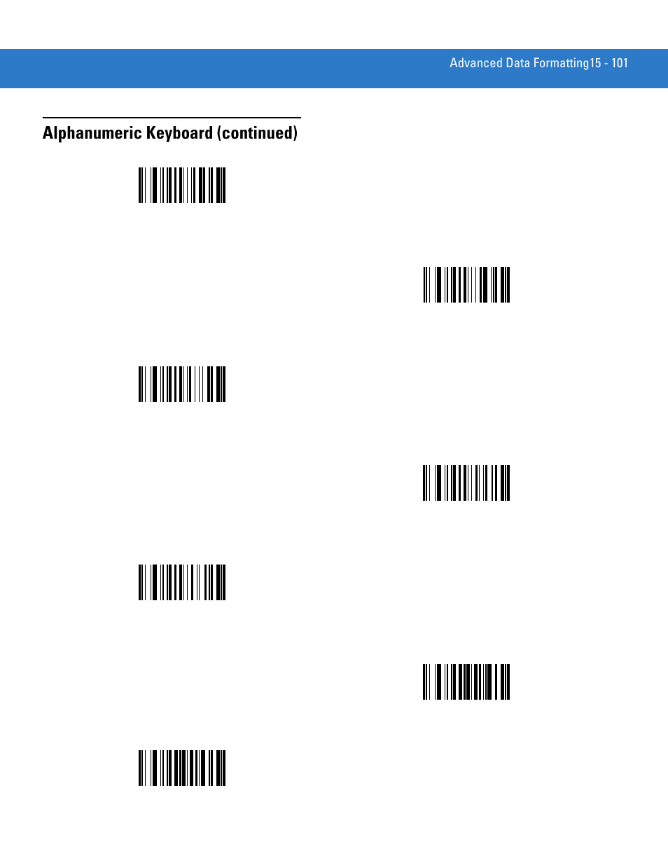 Alphanumeric keyboard (continued) | Motorola DS3478 User Manual | Page 355 / 404