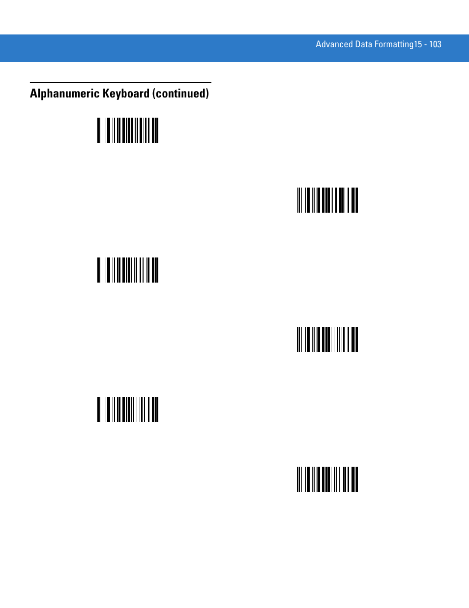 Alphanumeric keyboard (continued) | Motorola DS3478 User Manual | Page 357 / 404