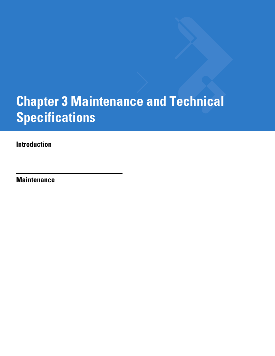 Maintenance and technical specifications, Introduction, Maintenance | Introduction -1 maintenance -1, Chapter 3 maintenance and technical specifications | Motorola DS3478 User Manual | Page 47 / 404