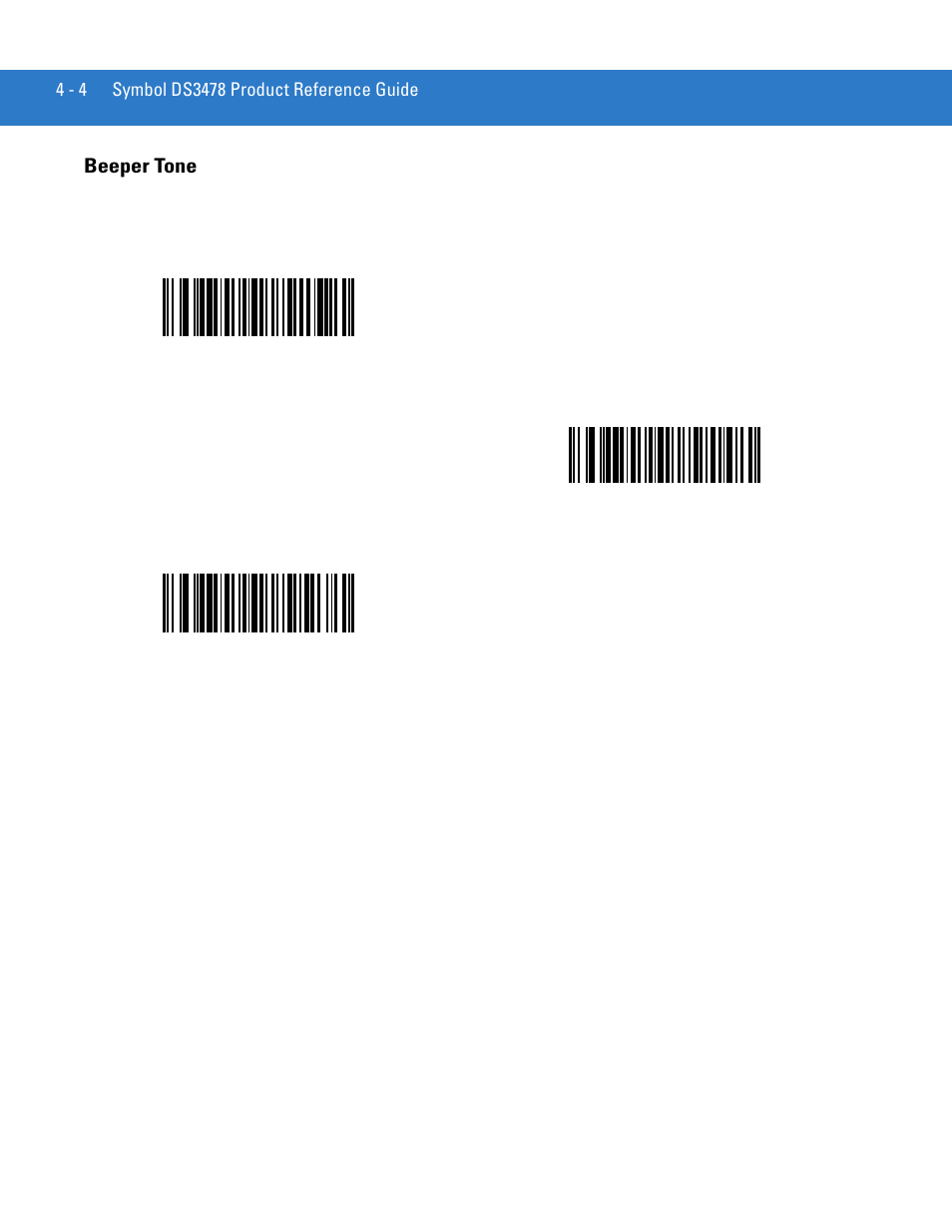 Beeper tone, Beeper tone -4 | Motorola DS3478 User Manual | Page 58 / 404