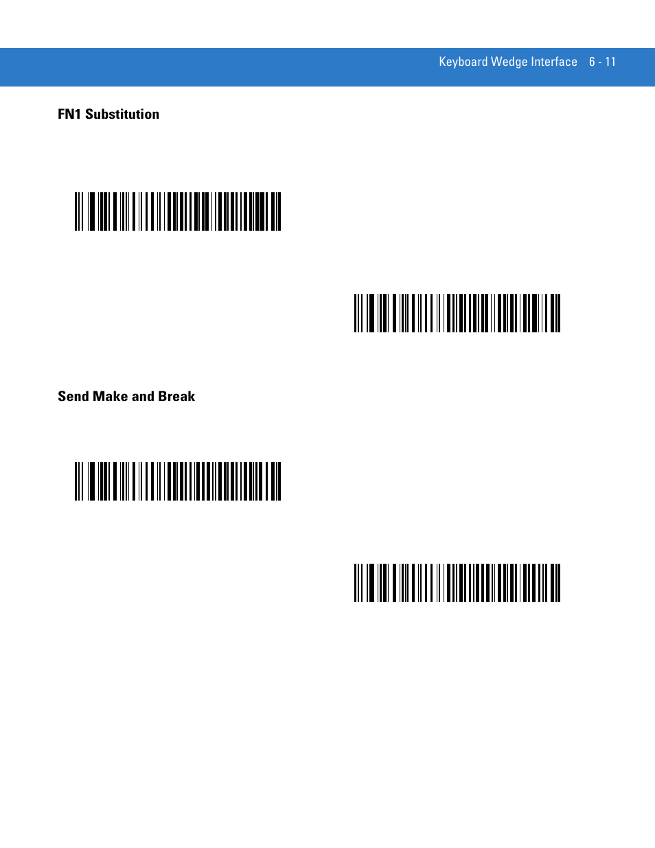 Fn1 substitution, Send make and break, Fn1 substitution -11 send make and break -11 | Motorola DS3478 User Manual | Page 85 / 404