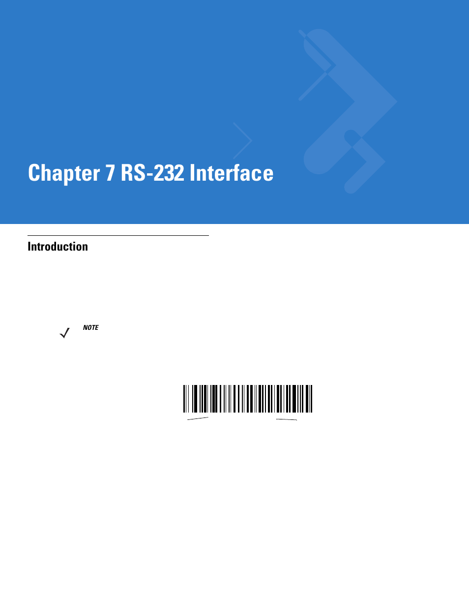 Rs-232 interface, Introduction, Chapter 7: rs-232 interface | Introduction -1, Chapter 7, rs-232 interface, Chapter 7 rs-232 interface | Motorola DS3478 User Manual | Page 99 / 404