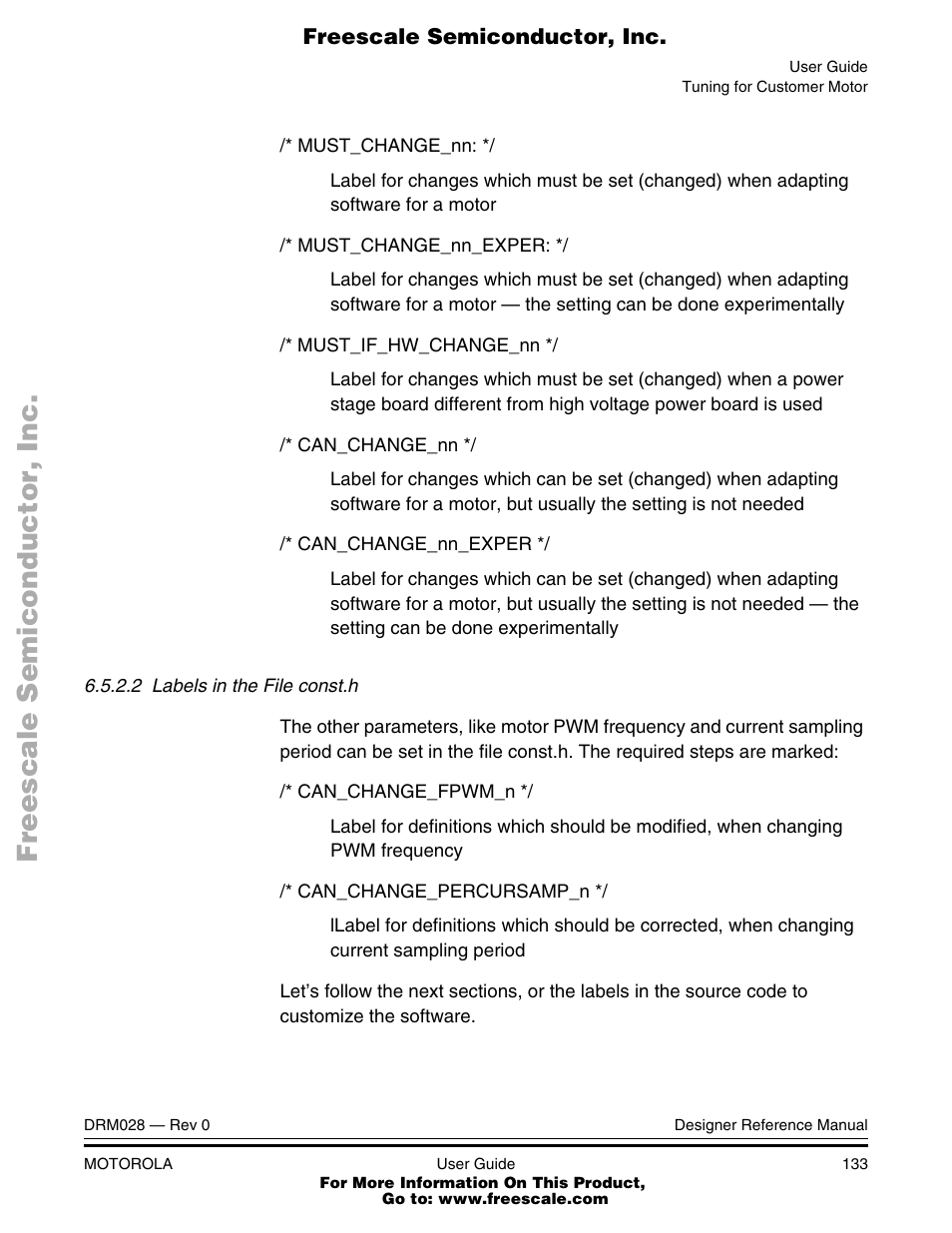 Motorola M68HC08 User Manual | Page 133 / 168