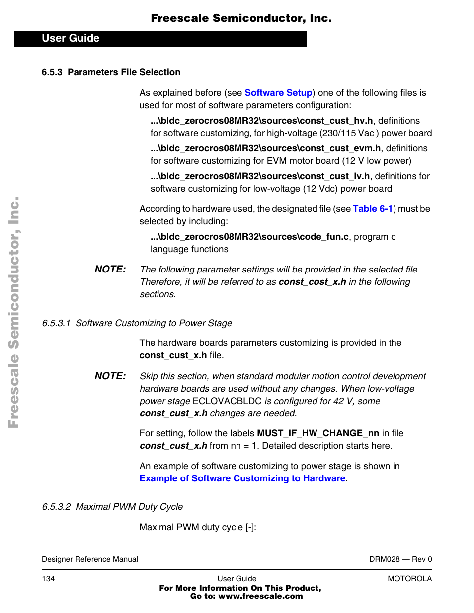 Motorola M68HC08 User Manual | Page 134 / 168