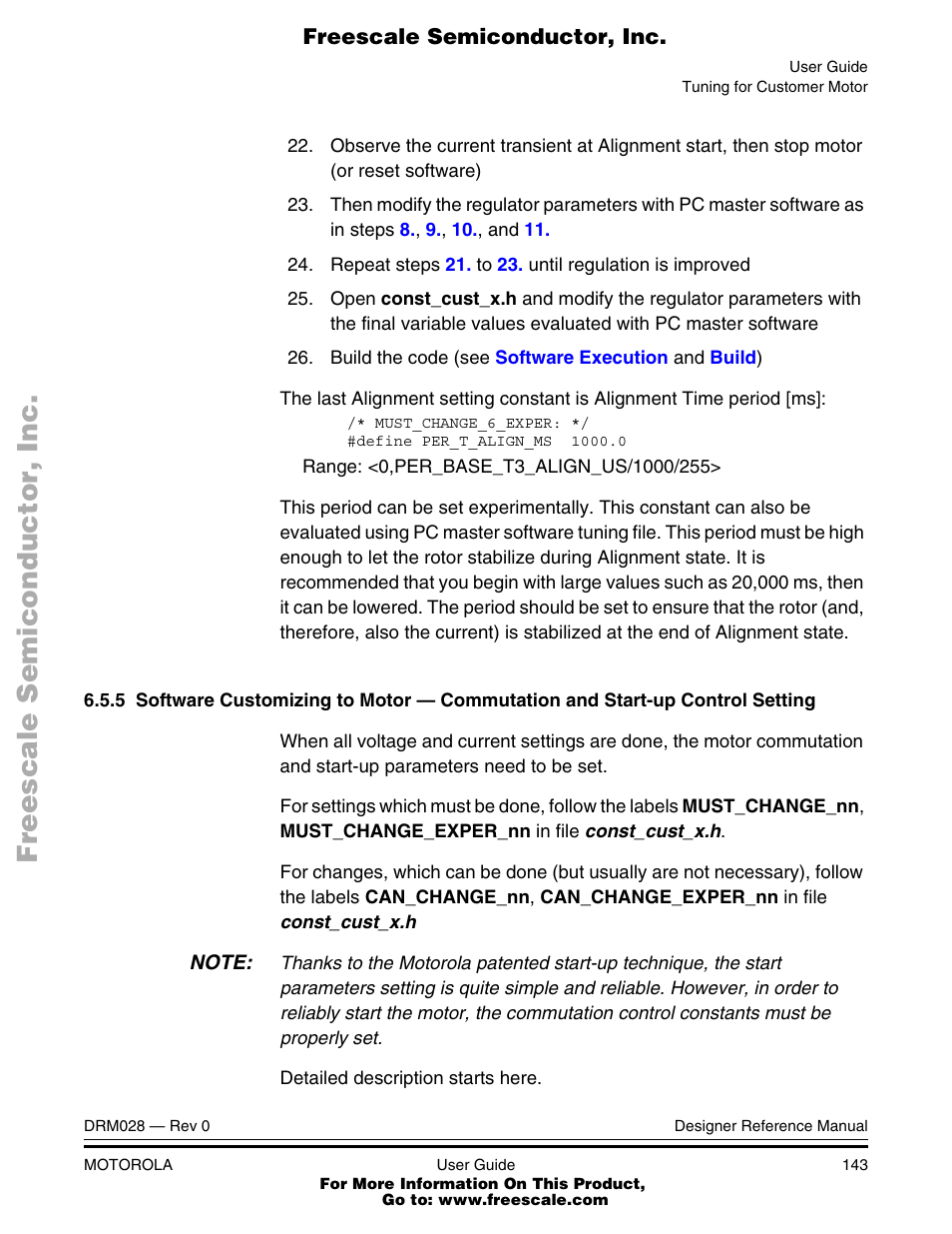 Motorola M68HC08 User Manual | Page 143 / 168