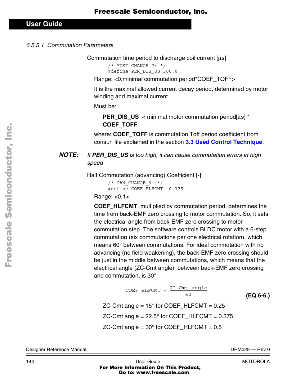 Motorola M68HC08 User Manual | Page 144 / 168