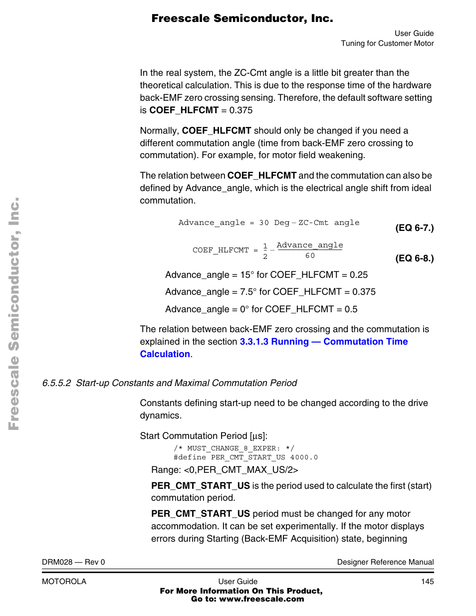 Motorola M68HC08 User Manual | Page 145 / 168