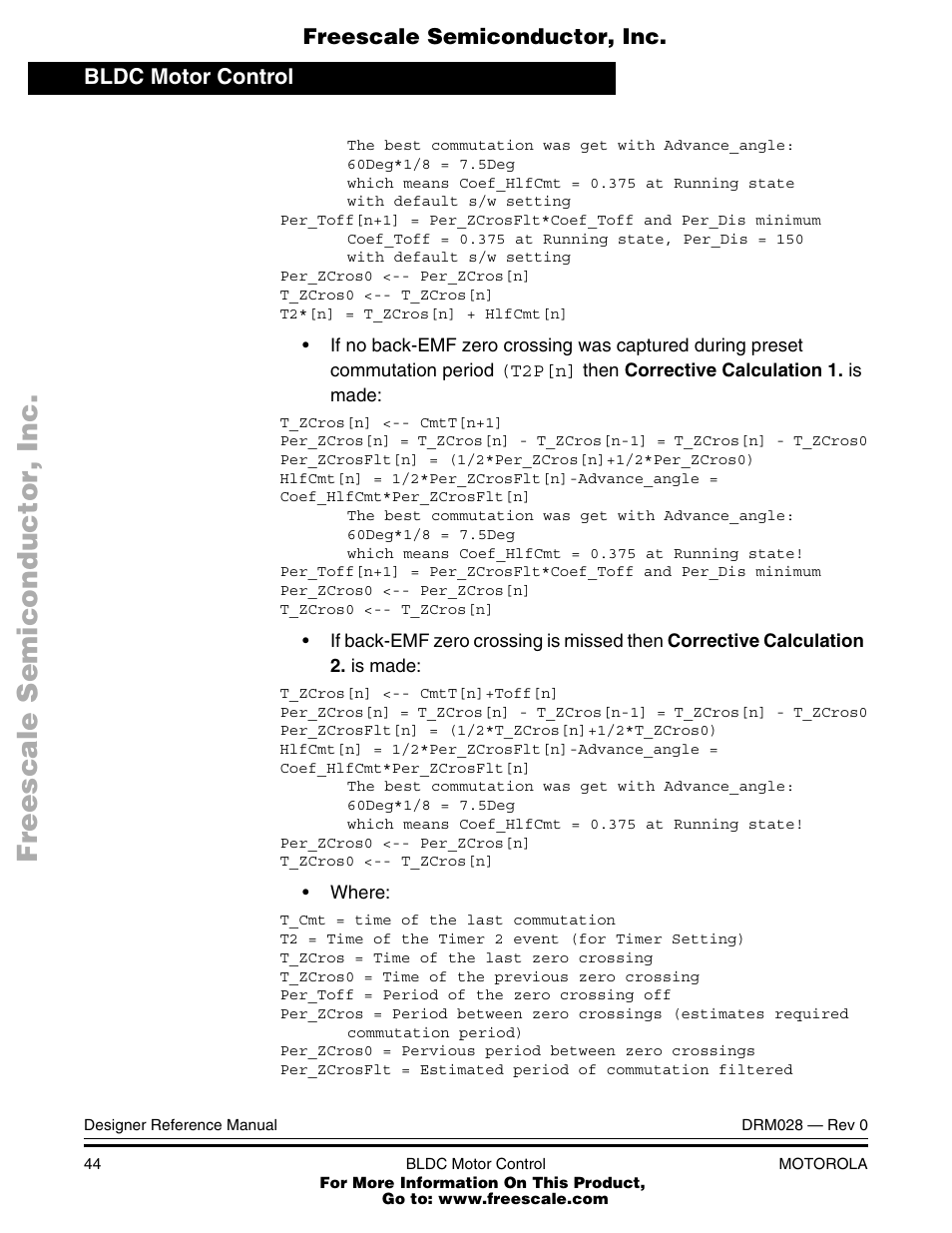 Motorola M68HC08 User Manual | Page 44 / 168