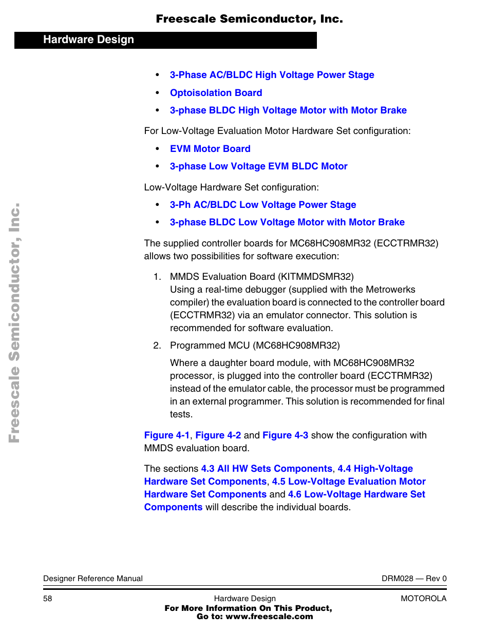 Motorola M68HC08 User Manual | Page 58 / 168