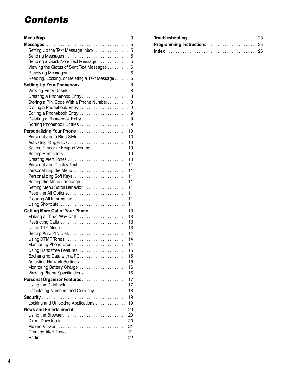 Motorola C341a User Manual | Page 6 / 32