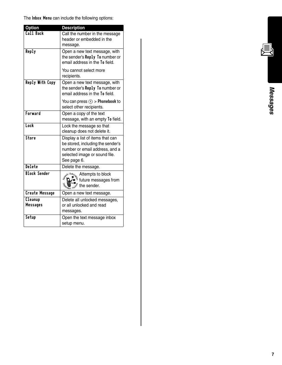 Messages | Motorola C341a User Manual | Page 9 / 32