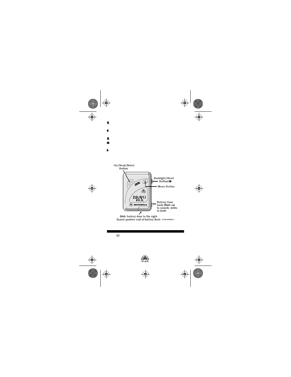 Motorola BRAVO FLX pager User Manual | Page 4 / 16