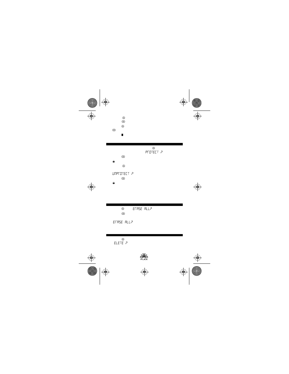 Motorola BRAVO FLX pager User Manual | Page 9 / 16