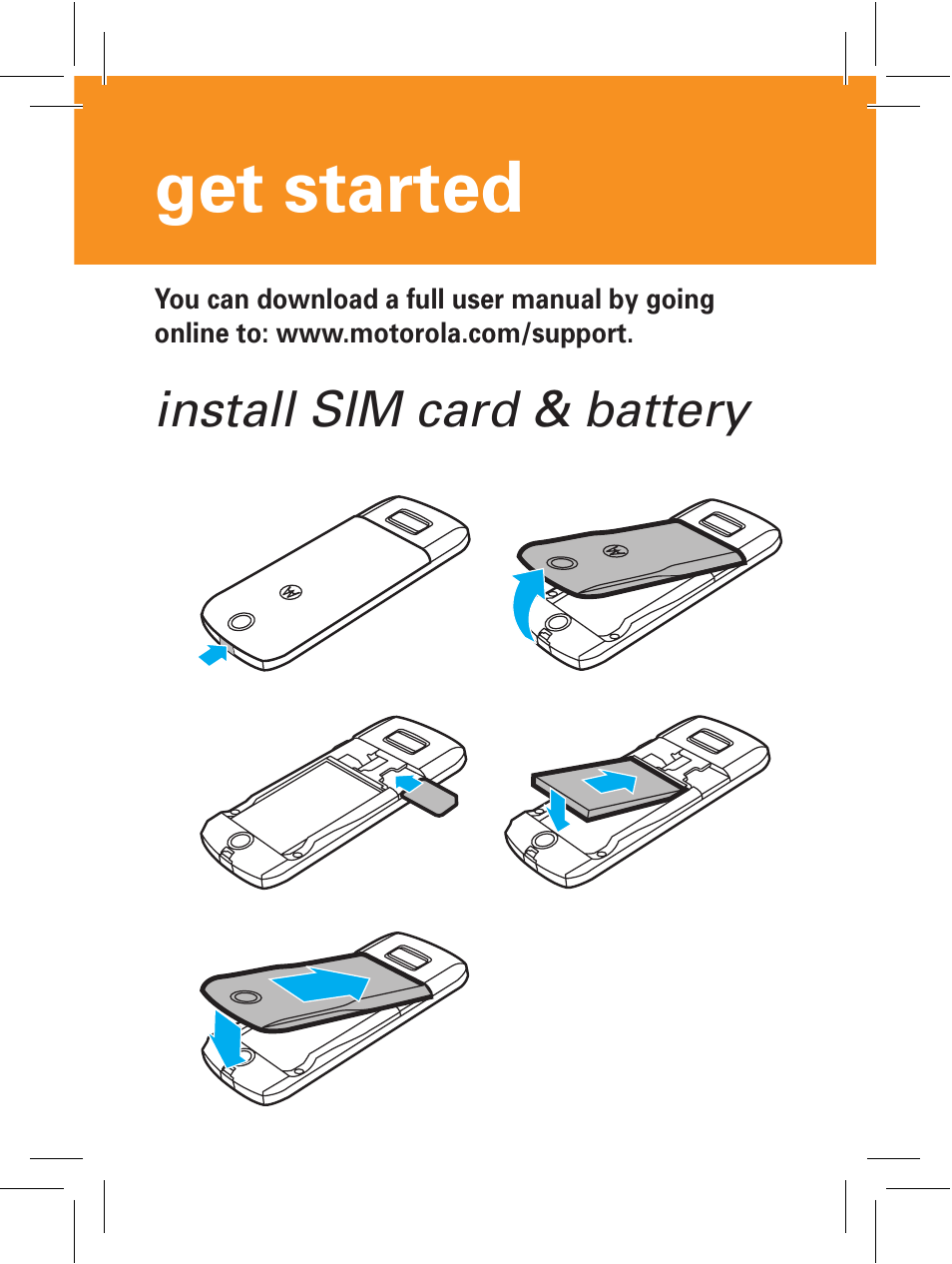 Get started | Motorola 6802932J69 User Manual | Page 4 / 80