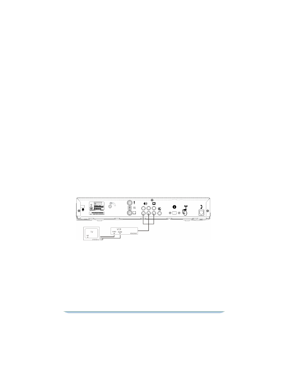 Connections to audio/video monitor, Connections to audio/video monitor and vcr | Motorola DSR470 User Manual | Page 37 / 88