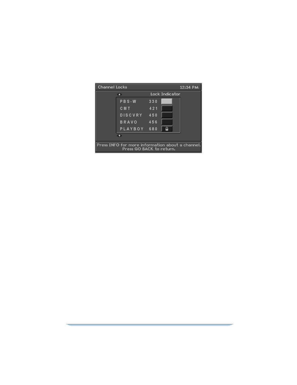 Set general rating locks, Set content rating locks | Motorola DSR470 User Manual | Page 69 / 88