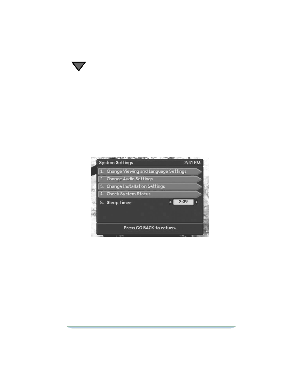 List purchases, Change system settings, Viewing and language settings | List purchases change system settings | Motorola DSR470 User Manual | Page 76 / 88