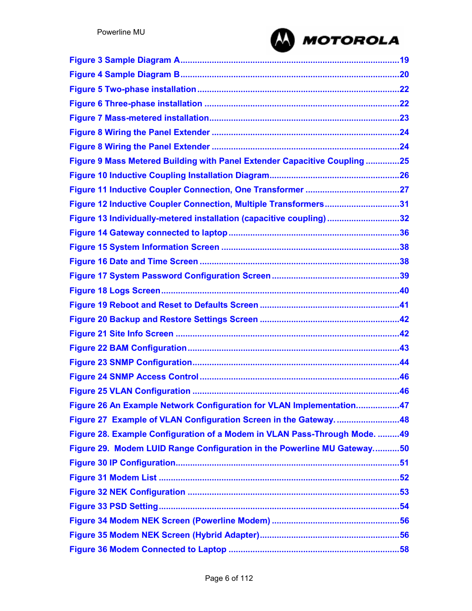 Motorola Canopy Powerline MU User Manual | Page 6 / 112