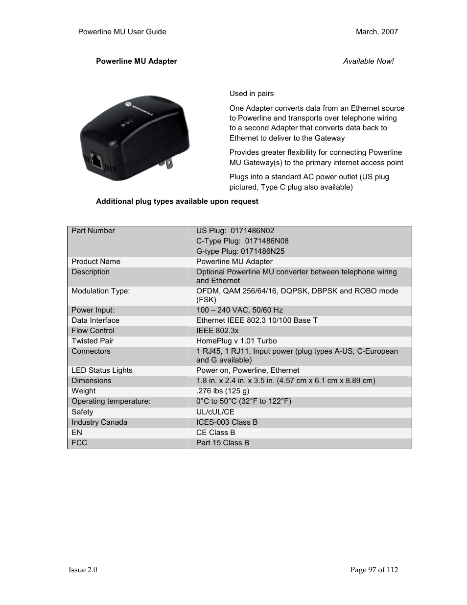 Motorola Canopy Powerline MU User Manual | Page 97 / 112