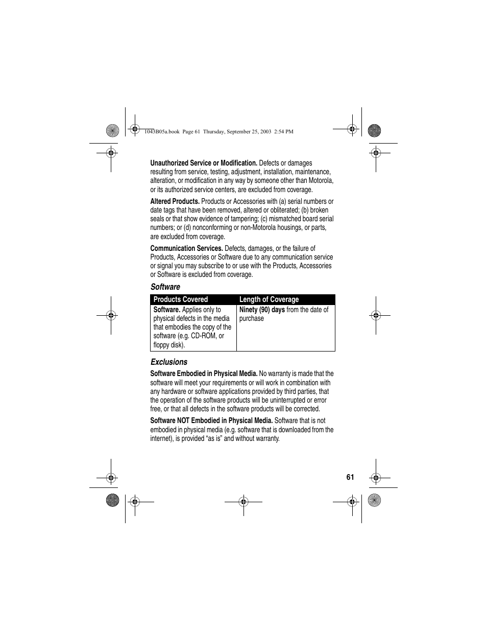 Motorola MD480 Series User Manual | Page 63 / 68