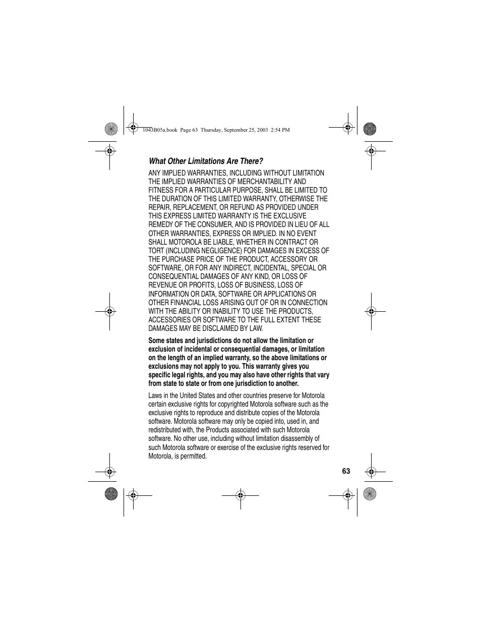 Motorola MD480 Series User Manual | Page 65 / 68