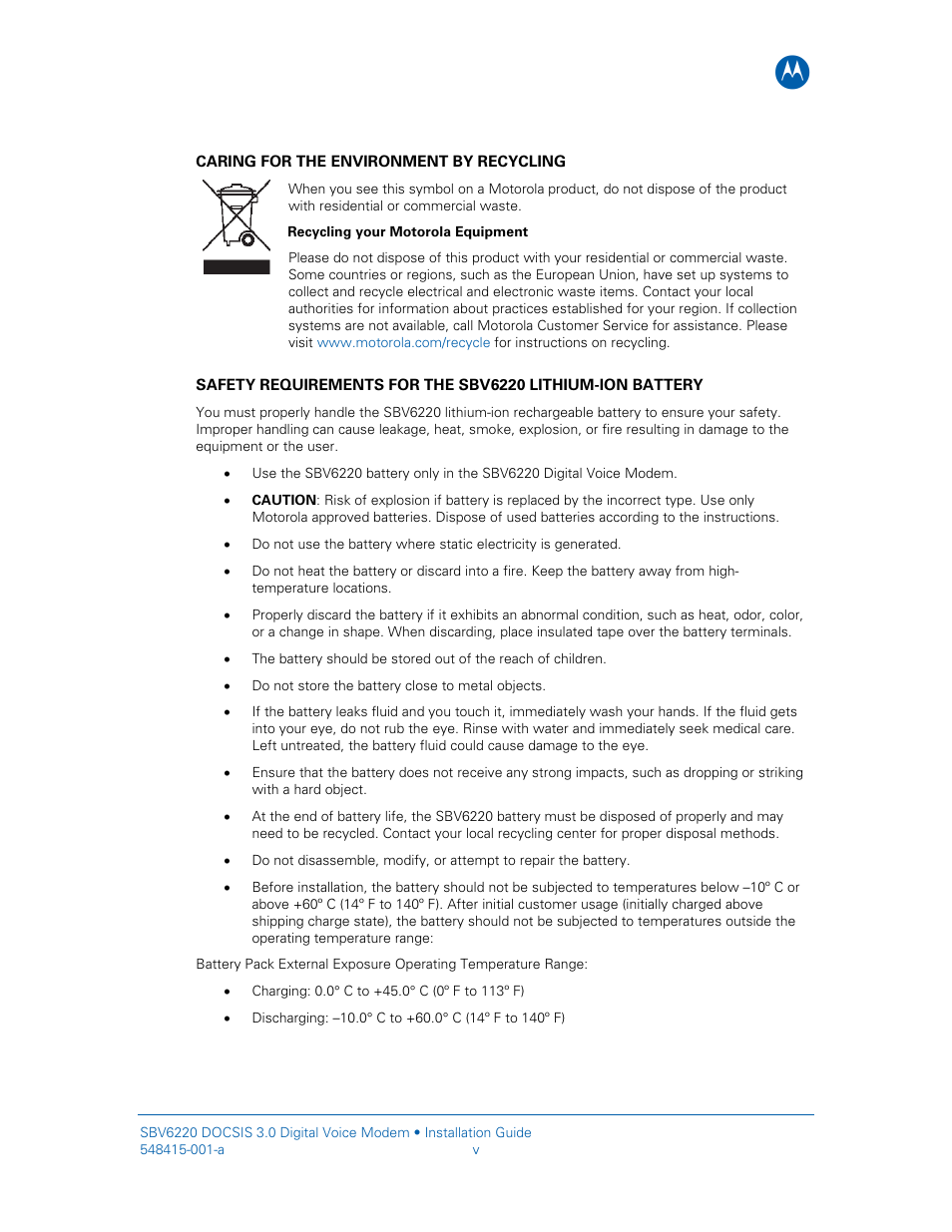 Motorola SURFboard SBV6220 User Manual | Page 5 / 27