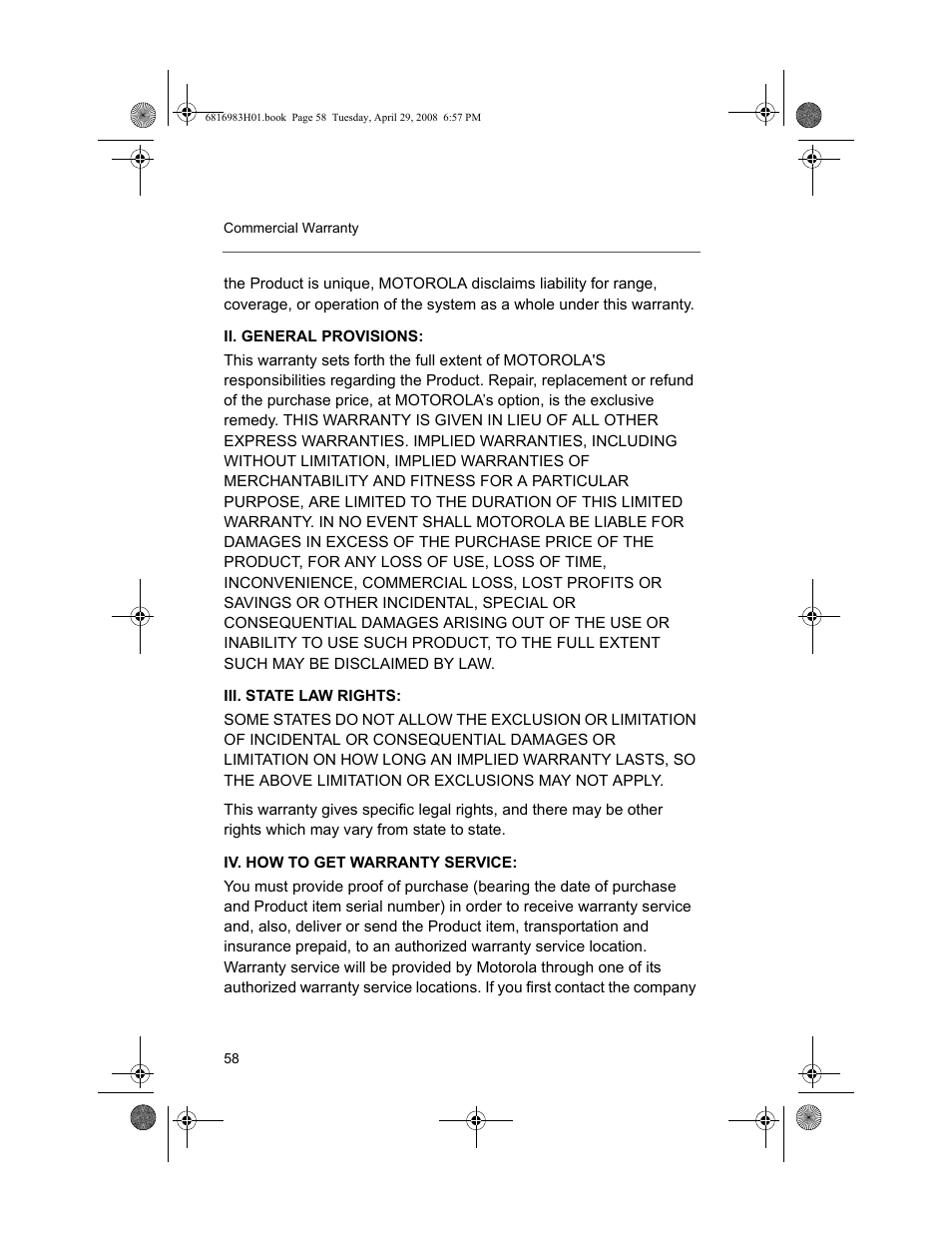 Motorola ASTRO MT 1500 User Manual | Page 69 / 76