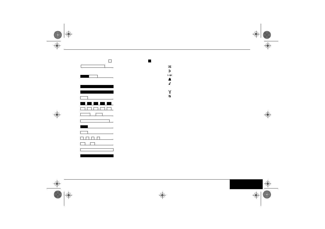 Audio signals, Display icons (128-channel only), Radio on/off | Motorola GM950 User Manual | Page 3 / 9