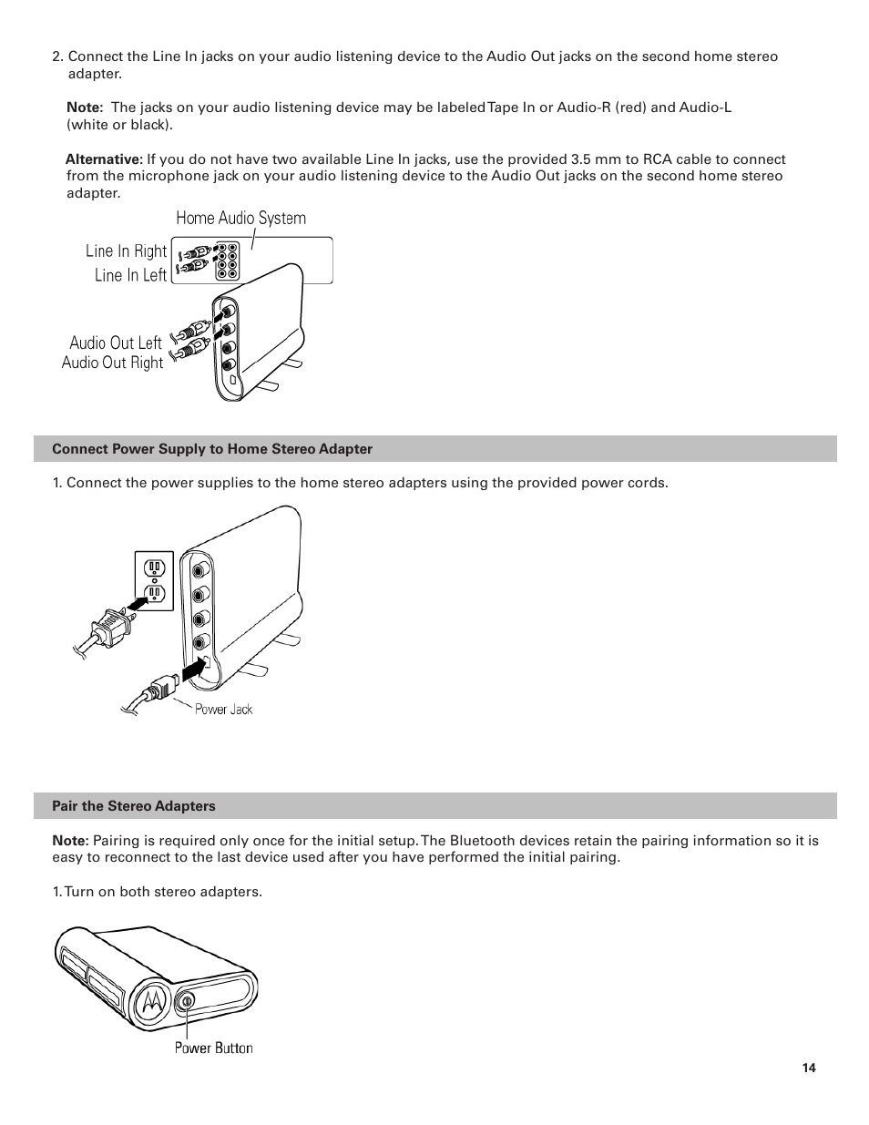 Motorola BLUETOOTH STEREO HEADPHONES User Manual | Page 14 / 36