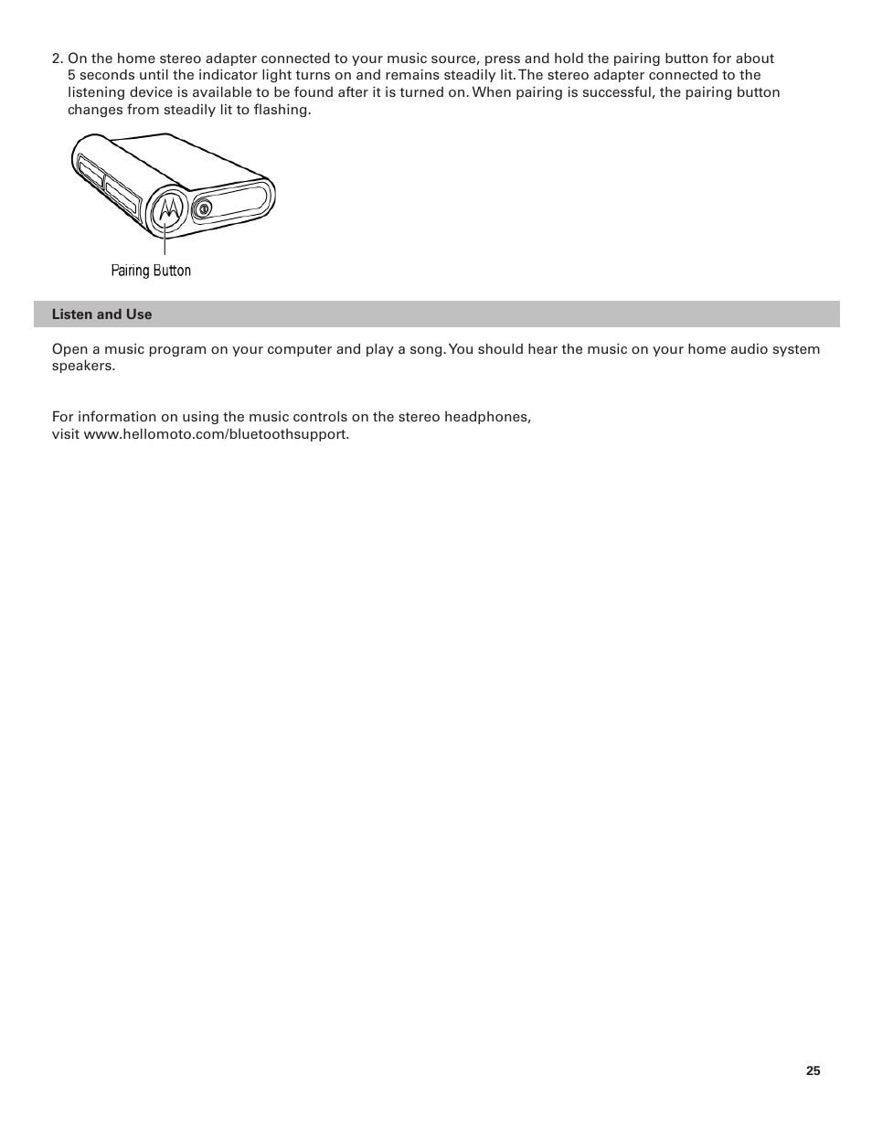 Motorola BLUETOOTH STEREO HEADPHONES User Manual | Page 25 / 36