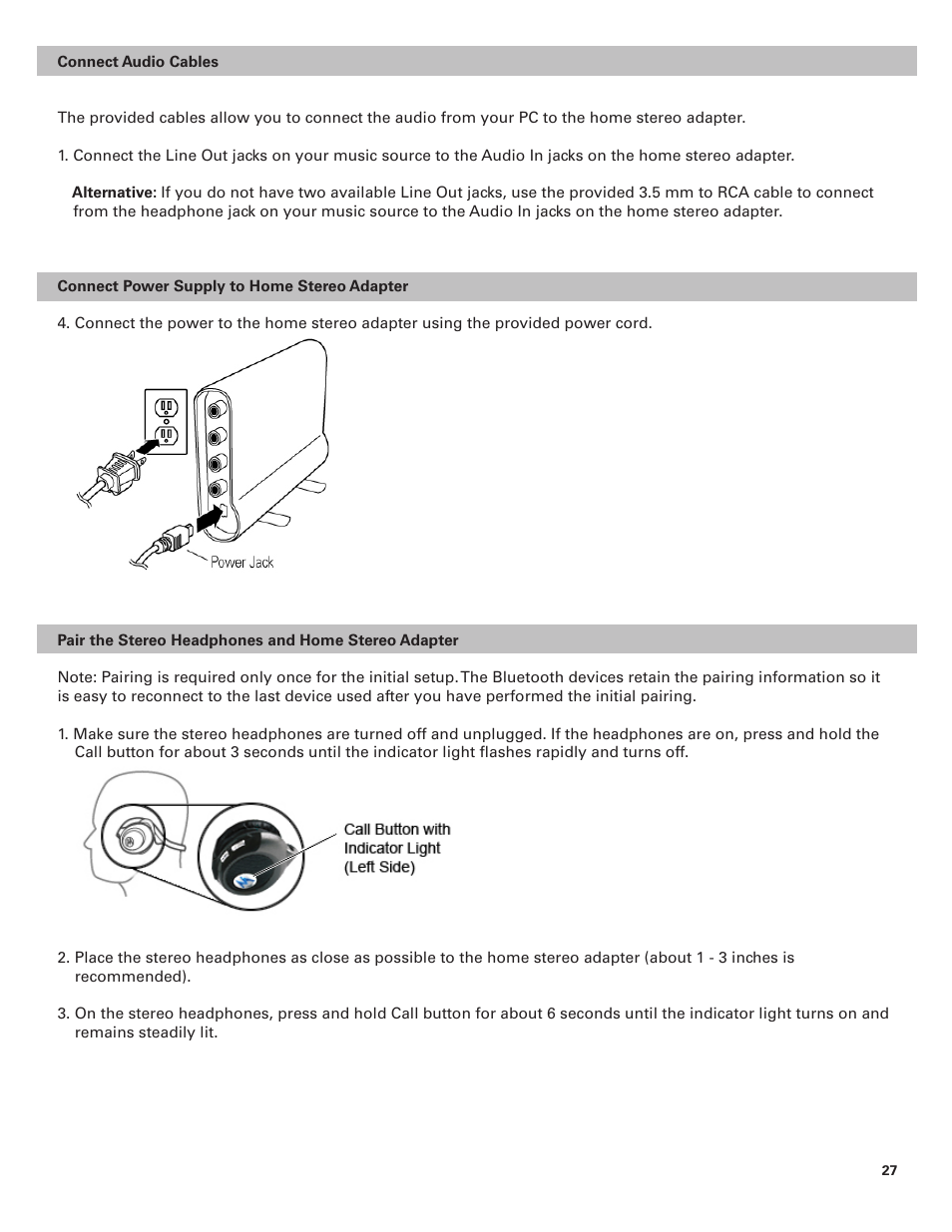 Motorola BLUETOOTH STEREO HEADPHONES User Manual | Page 27 / 36