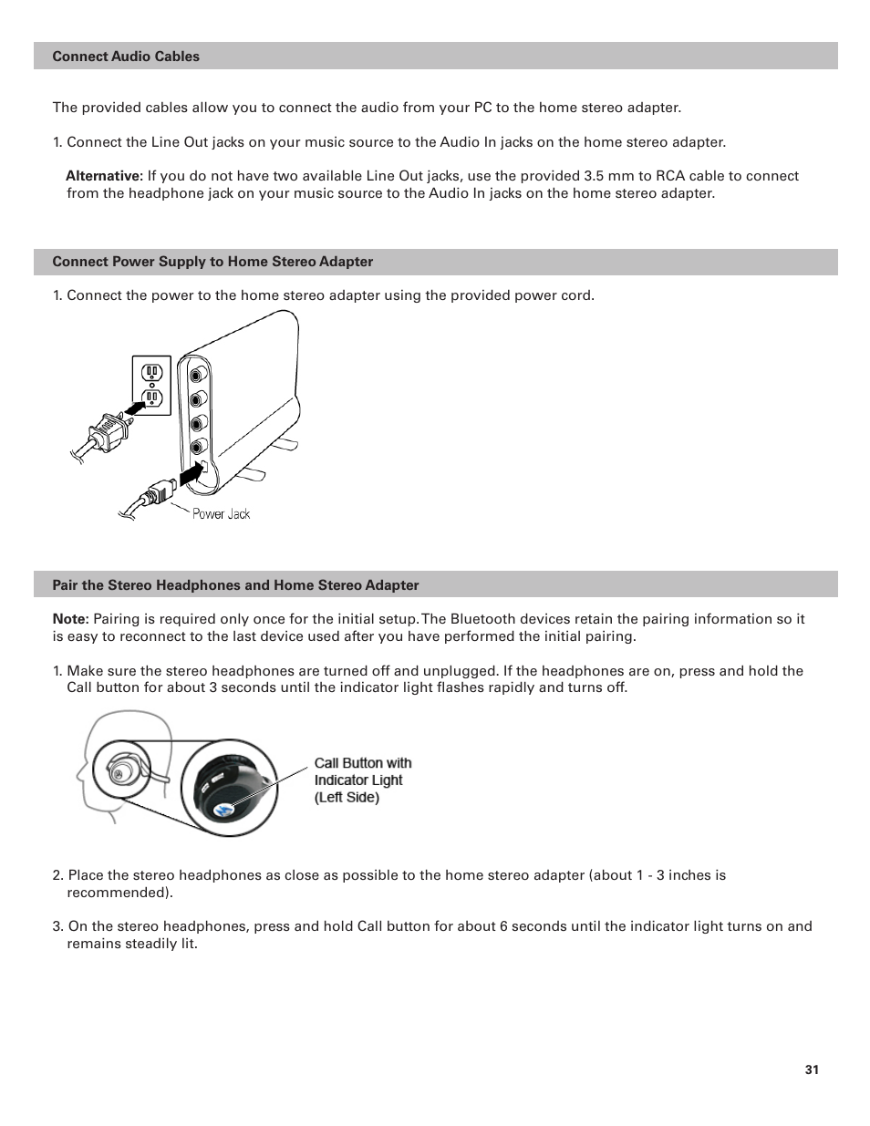 Motorola BLUETOOTH STEREO HEADPHONES User Manual | Page 31 / 36